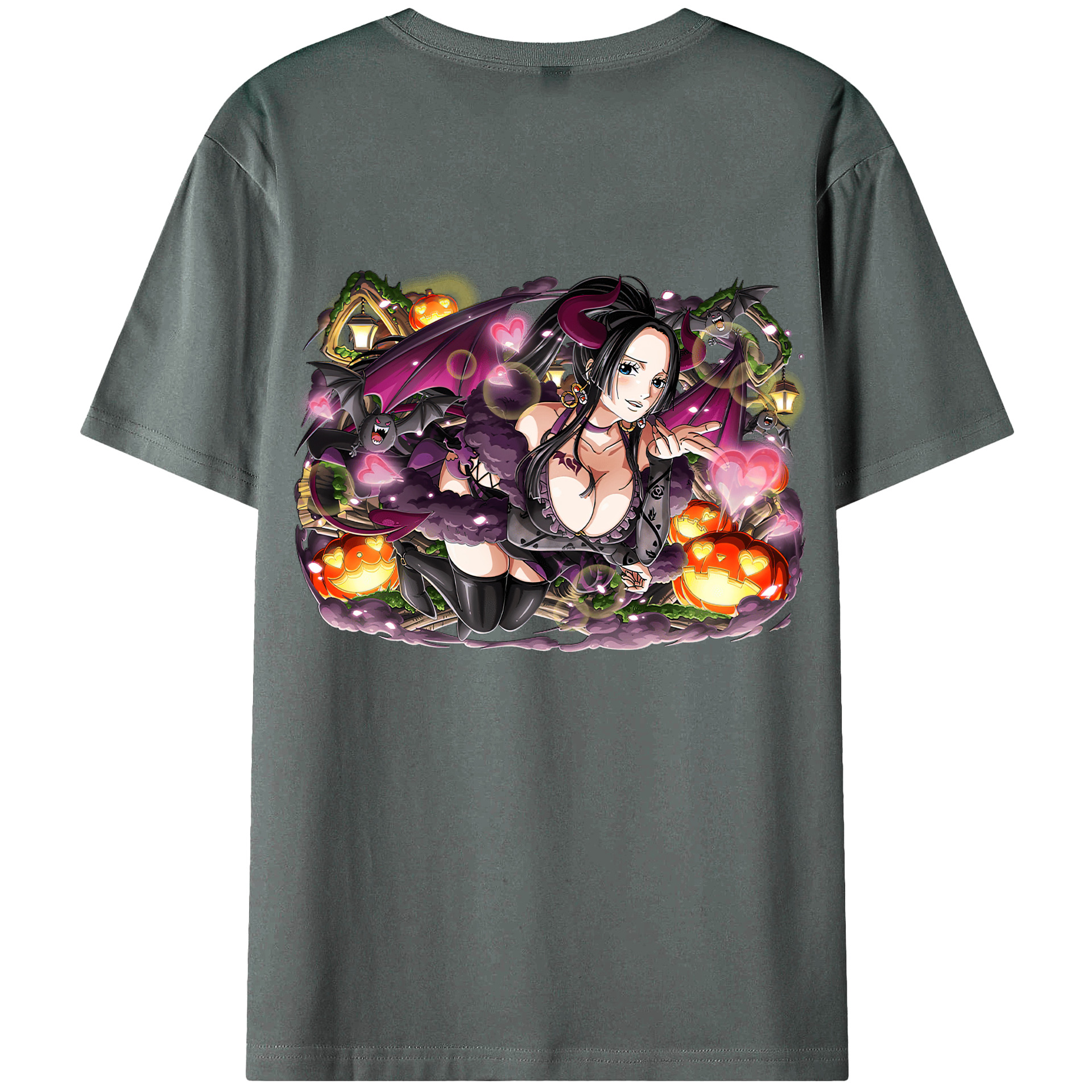 ワンピース ボア・ハンコック ONE PIECE Boa·Hancock 綿100％半袖Tシャツ（背面プリント）